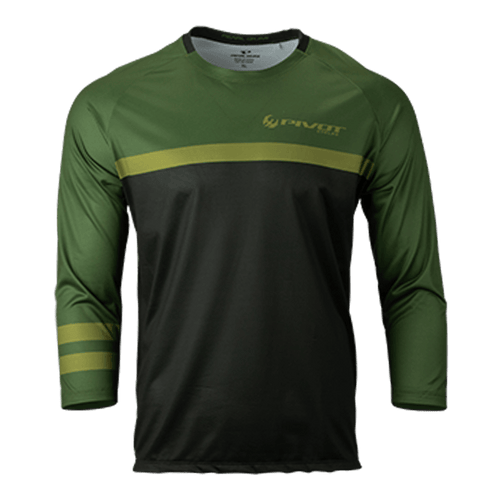 Helipad 3/4 Jersey - Green - pivotcycleseu