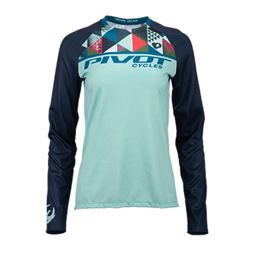 Peahi Long Sleeve Women's Jersey - Mint - pivotcycleseu